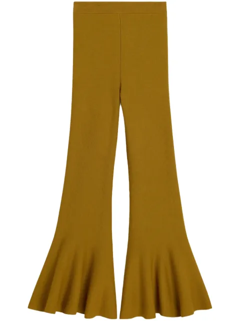AMI Paris Godet trousers Yellow E25FTR764KN0064
