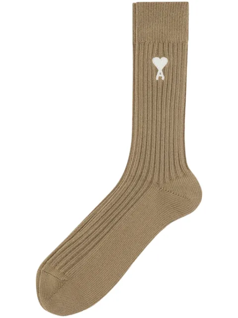 AMI Paris Ami de Coeur socks Green E25USC023379