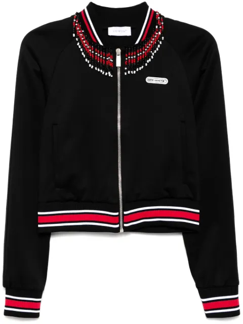 Off-White embr off patch tracksuit jacket Black OWBD003W24JER0011029