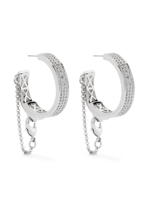Eddie Borgo Pavé Safety Chain earrings Silver ER2336P011CLG