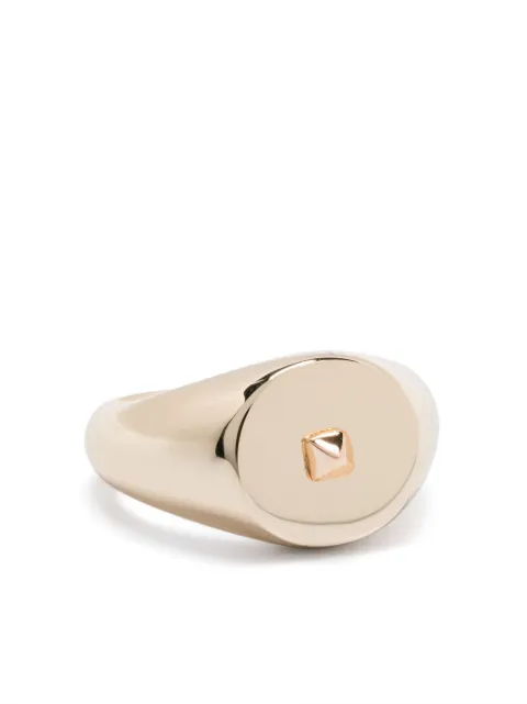 Eddie Borgo mini Pyramid signet ring Gold RG234202