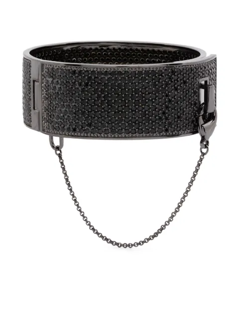 Eddie Borgo Pavé Safety Chain bracelet Black BR9002P040J