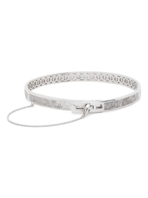 Eddie Borgo Pavé Safety Chain choker Silver NK1738P010C
