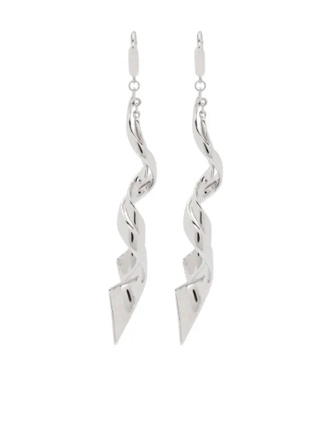 Eddie Borgo Spiraled Ribbon earrings Silver ER274001