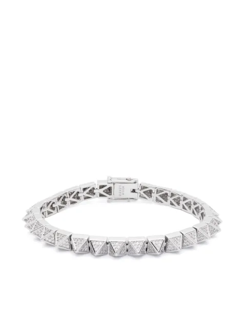 Eddie Borgo Pavé Pyramid bracelet Silver EB332301