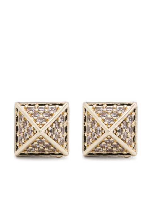 Eddie Borgo Pavé Pyramid earrings Gold EE1095P020C