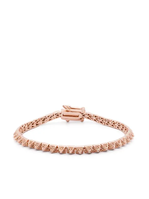 Eddie Borgo Pyramid pavé tennis bracelet Pink EB3325030C