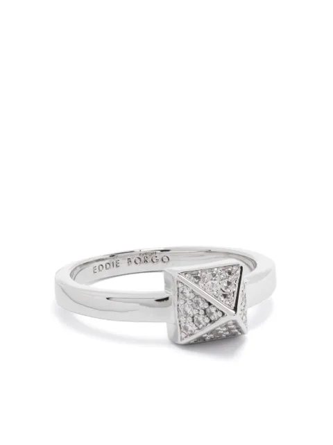 Eddie Borgo Pavé Pyramid ring Silver RG1095P010C