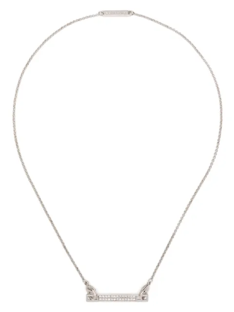 Eddie Borgo Pavé Safety Chain Bar necklace Silver NK2337P011CLG