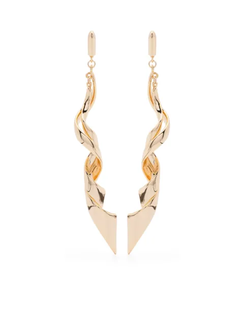 Eddie Borgo Spiraled Ribbon earrings Gold ER274002