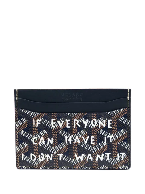 Goyard Pre-Owned Customised St Sulpice cardholder Blue DPGOY7974