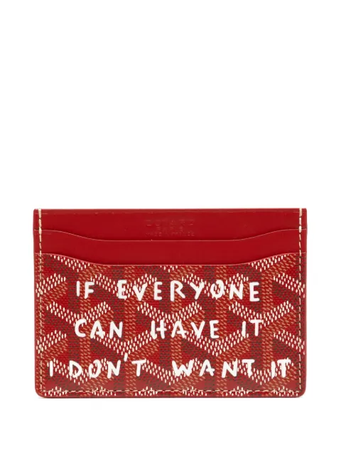 Goyard Pre-Owned Customised St Sulpice cardholder Red DPTS7842