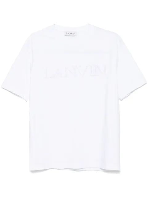 Lanvin embroidered logo T-shirt White RMTS1116J207