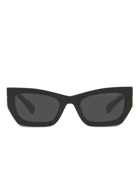Miu Miu Eyewear logo-lettering sunglasses Black 0MU09WS531AB5S0