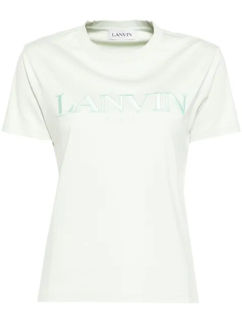 Lanvin logo T-shirt Green RWTS2231J205