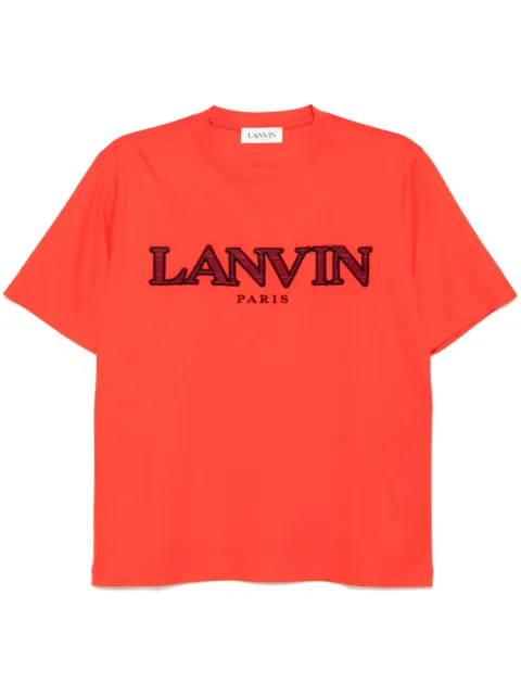Lanvin embroidered T-shirt Red RMTS114J206