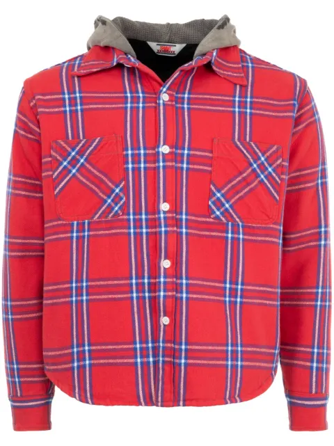 SAINT MXXXXXX checked shirt jacket Red SMYS10000060