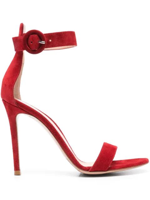 Gianvito Rossi 105mm Portofino sandals Red WS25GR07G6109615RICCAMROUG