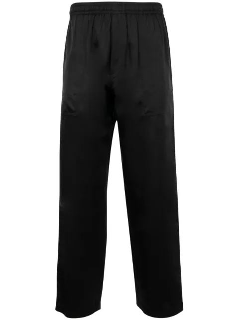 BODE satin track pants Black MRF24BT024