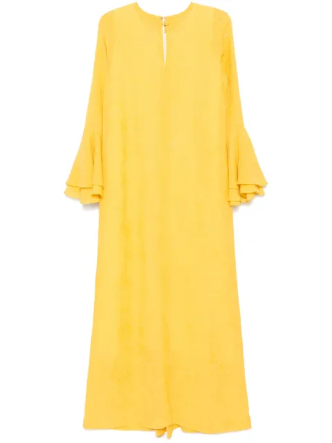 Bambah Aida ruffle kaftan Yellow BMRM2529