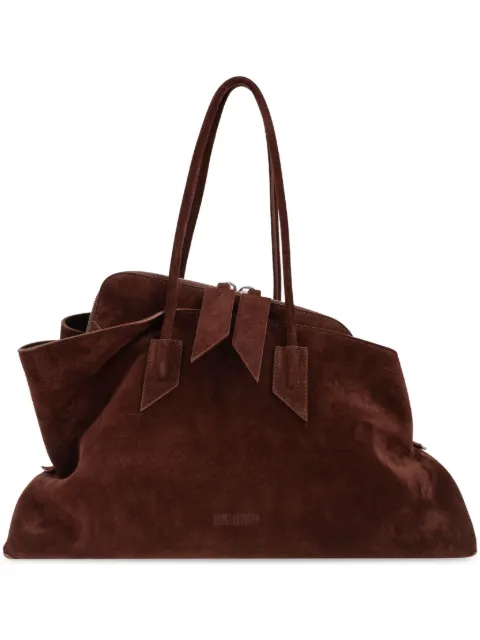 The Attico La Passeggiata Medium suede tote bag Brown 250WAH00054LBT007AA