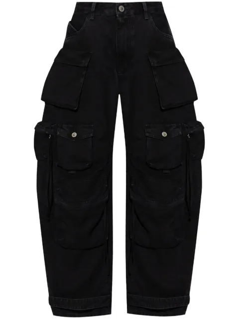 The Attico Fern cargo jeans Black 250WCP00084DDD066AA