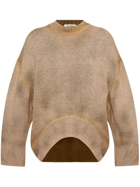The Attico logo-embroidered sweater Brown 250WCK00107KWS002SS