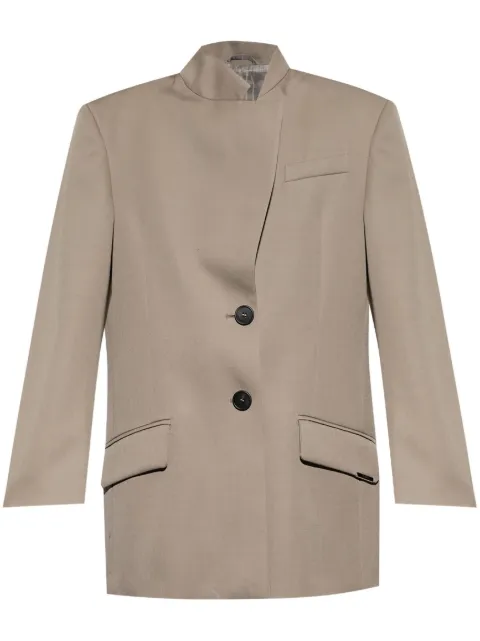 The Attico wool gabardine blazer Neutrals 250WCG00080WWW046AA
