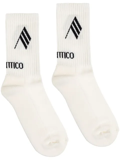 The Attico logo socks White 250WCAK00021CCC101AA