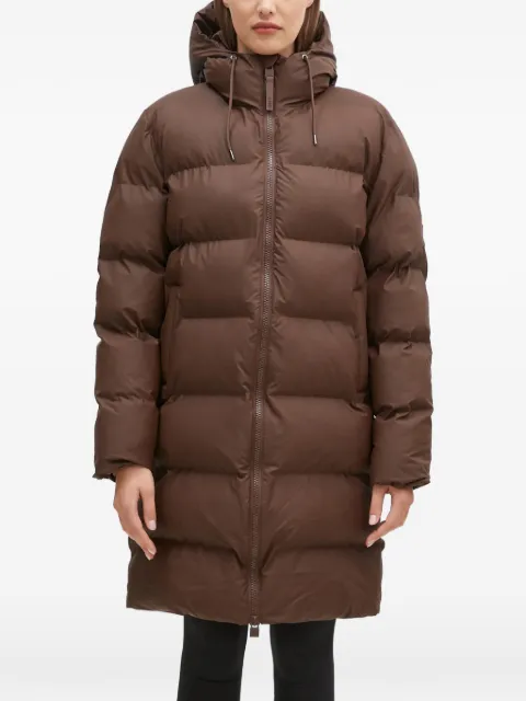 Rains hooded padded jacket Brown 1513023