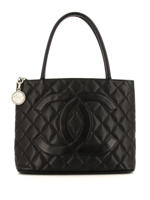 CHANEL Pre-Owned 2008 Medallion tote bag Black 377682