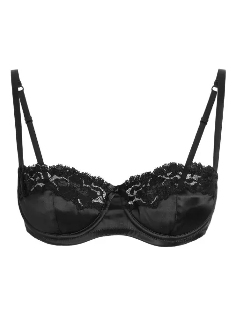 Dolce & Gabbana lace-appliqué balconette bra Black O1E15TON07M