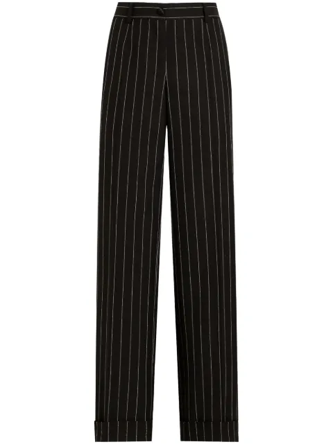 Dolce & Gabbana pinstriped tailored trousers Black FTDBVTFR22M