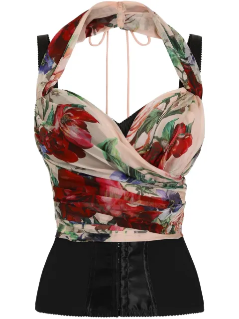 Dolce & Gabbana floral-print top Red F7AX7TIS1Y7