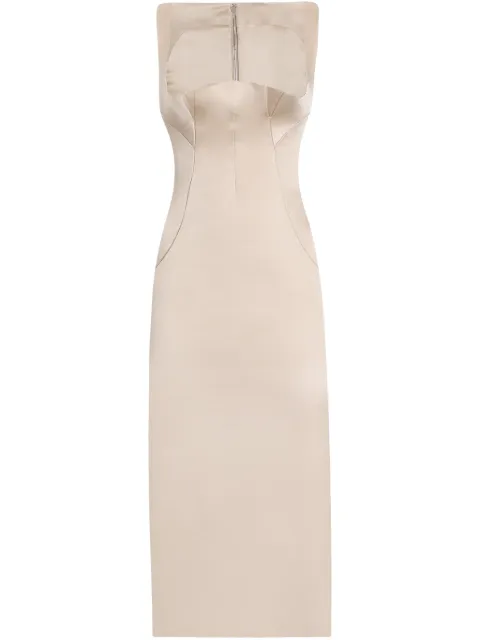 Dolce & Gabbana satin midi dress Pink F6TTYTFURAD