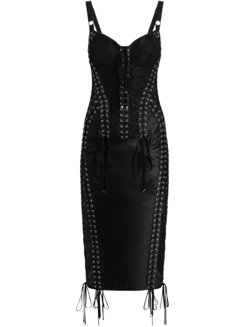 Dolce & Gabbana panelled midi dress Black F6TUKTGDC1O