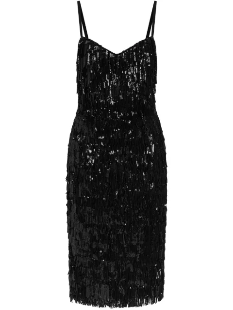 Dolce & Gabbana sequinned midi dress Black F6TOKTGDC0G