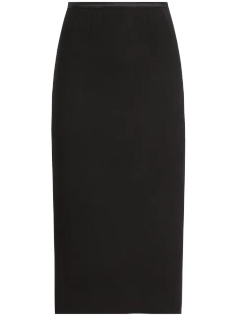 Dolce & Gabbana straight midi skirt Black F4BBPTFUBD2