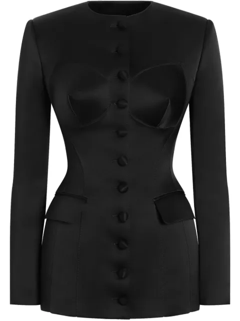 Dolce & Gabbana sculpted jacket Black F27FDTFU1KM