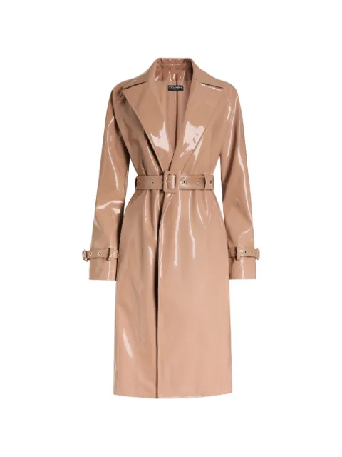 Dolce & Gabbana belted trench coat Brown F0W3WTFUSW7