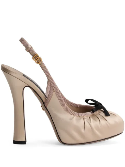 Dolce & Gabbana satin pumps Neutrals CG0927AD160