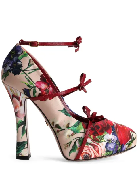 Dolce & Gabbana floral-print pumps Neutrals CD1944A9Q72