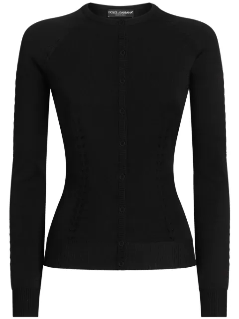 Dolce & Gabbana knitted cardigan Black FXV87TJAIRM