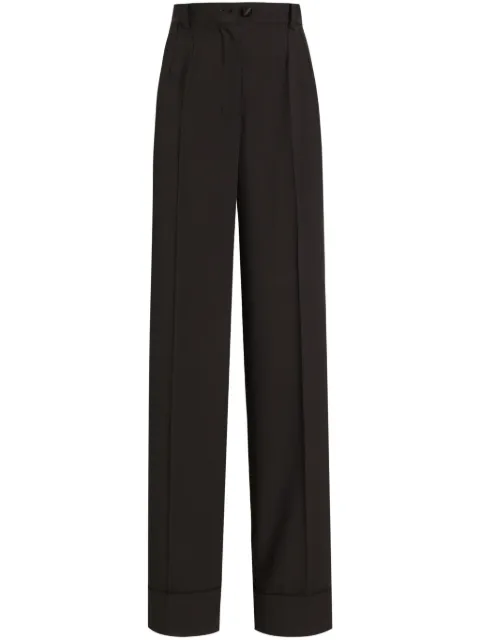 Dolce & Gabbana wide-leg tailored trousers Black FTBM0TFU21E