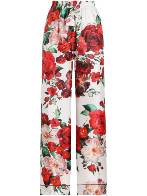 Dolce & Gabbana silk trousers White FTAMPTIS1ZD