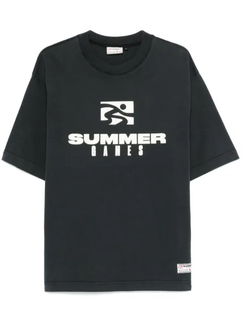 SUMMER GAMES logo-print T-shirt Black SG2410101