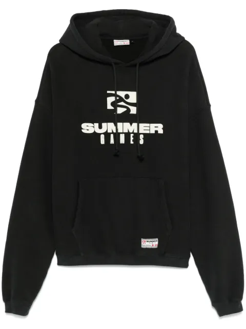 SUMMER GAMES logo-print hoodie Black SG2420102