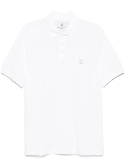 Brunello Cucinelli piqué polo shirt White ME8548788CK640