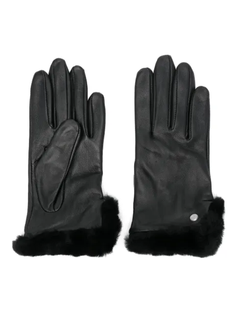 UGG leather vent gloves Black 21626
