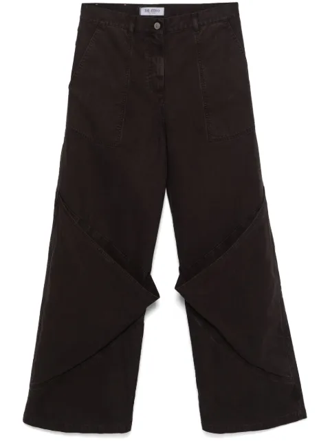 The Attico wide-leg trousers Brown 250WCP00198DDC093AA